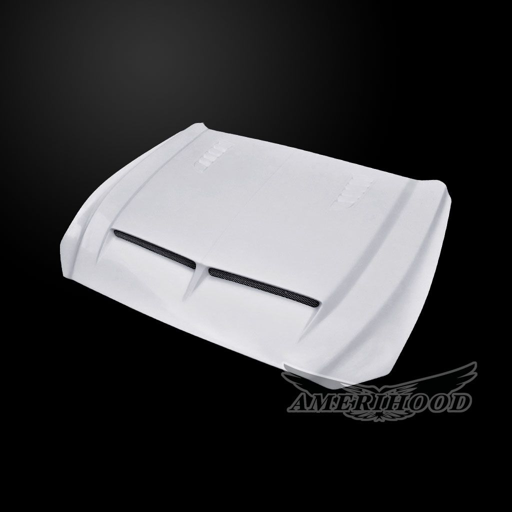 Fiberglass Type-E Style Heat Extractor Hood 15-17 Ford Mustang Fiberglass Type-E Style Heat Extractor Hood 15-17 Ford Mustang
